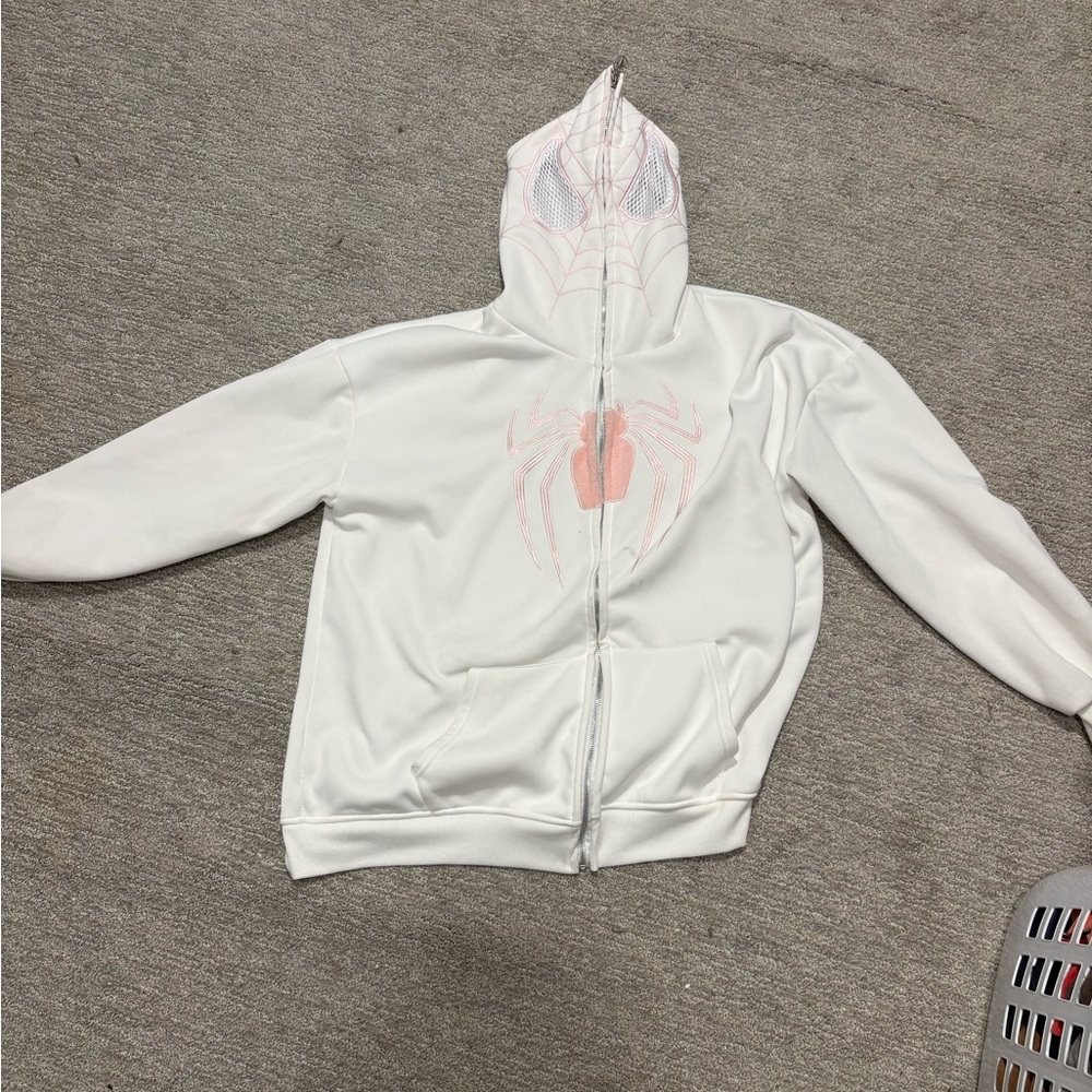 spider gwen zip hood jacket